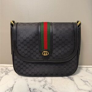 Vintage Gucci Ophidia Micro GG Crossbody Black